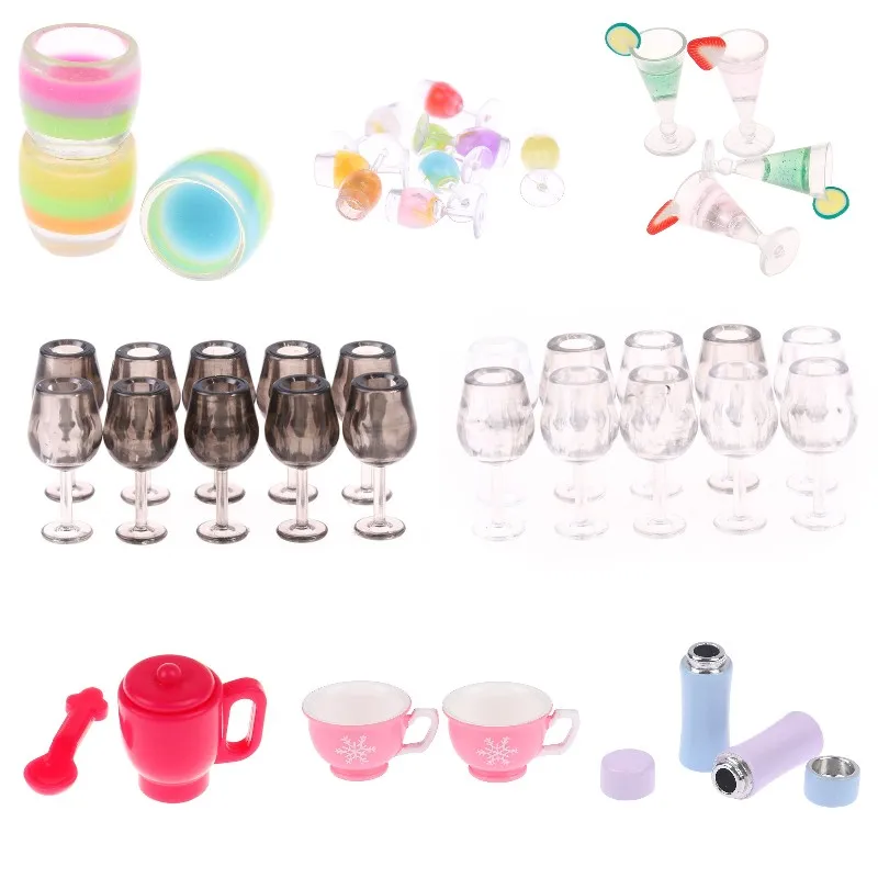 1/12 Dollhouse Simulation Drink Juice Cup Wine Glass Cup Drink Bottle Miniature Figurines for Dollhouse Kitchen Bar Toys Decor
1/12 Dollhouse Simulation Drink Juice Cup Wine Glass Cup Drink Bottle Miniature Figurines for Dollhouse Kitchen Bar Toys Decor