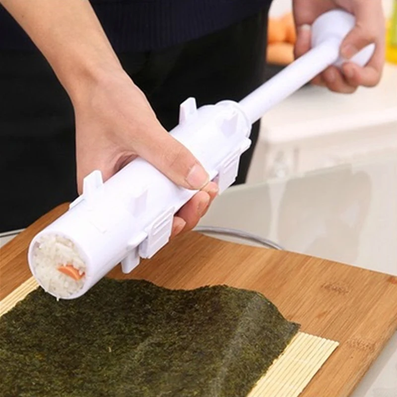 Quick Sushi Maker Roller Rice Molds Vegetable Meat Rolling Gadgets DIY Device Making Machine Kitchen Ware Home Bento Accessories
Quick Sushi Maker Roller Rice Molds Vegetable Meat Rolling Gadgets DIY Device Making Machine Kitchen Ware Home Bento Accessories