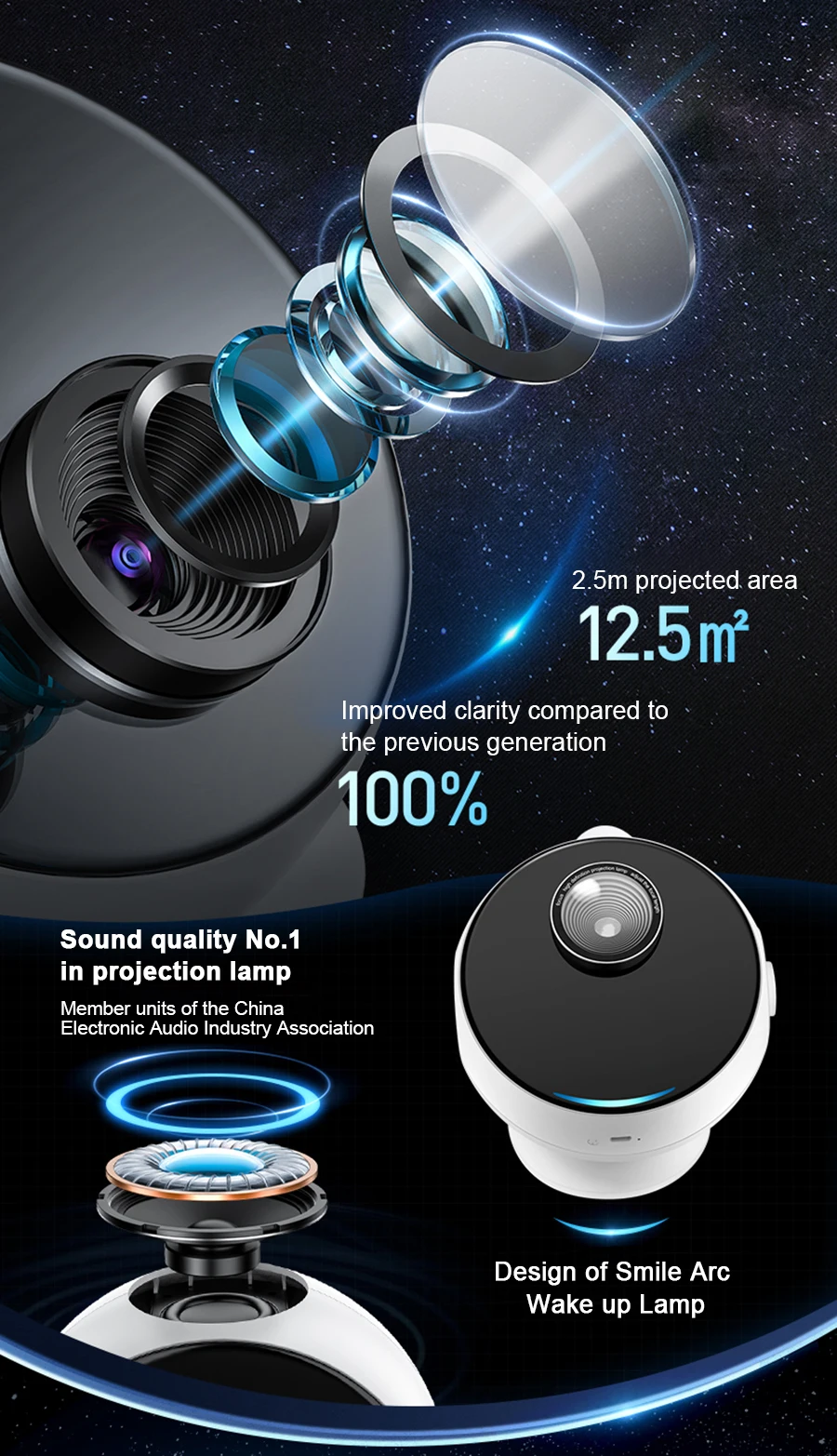 Shooting Star Galaxy Starry Projector Night Light 360 Adjustable Bluetooth HD Projection For Bedroom Home Kids Birthday Gift
Shooting Star Galaxy Starry Projector Night Light 360 Adjustable Bluetooth HD Projection For Bedroom Home Kids Birthday Gift