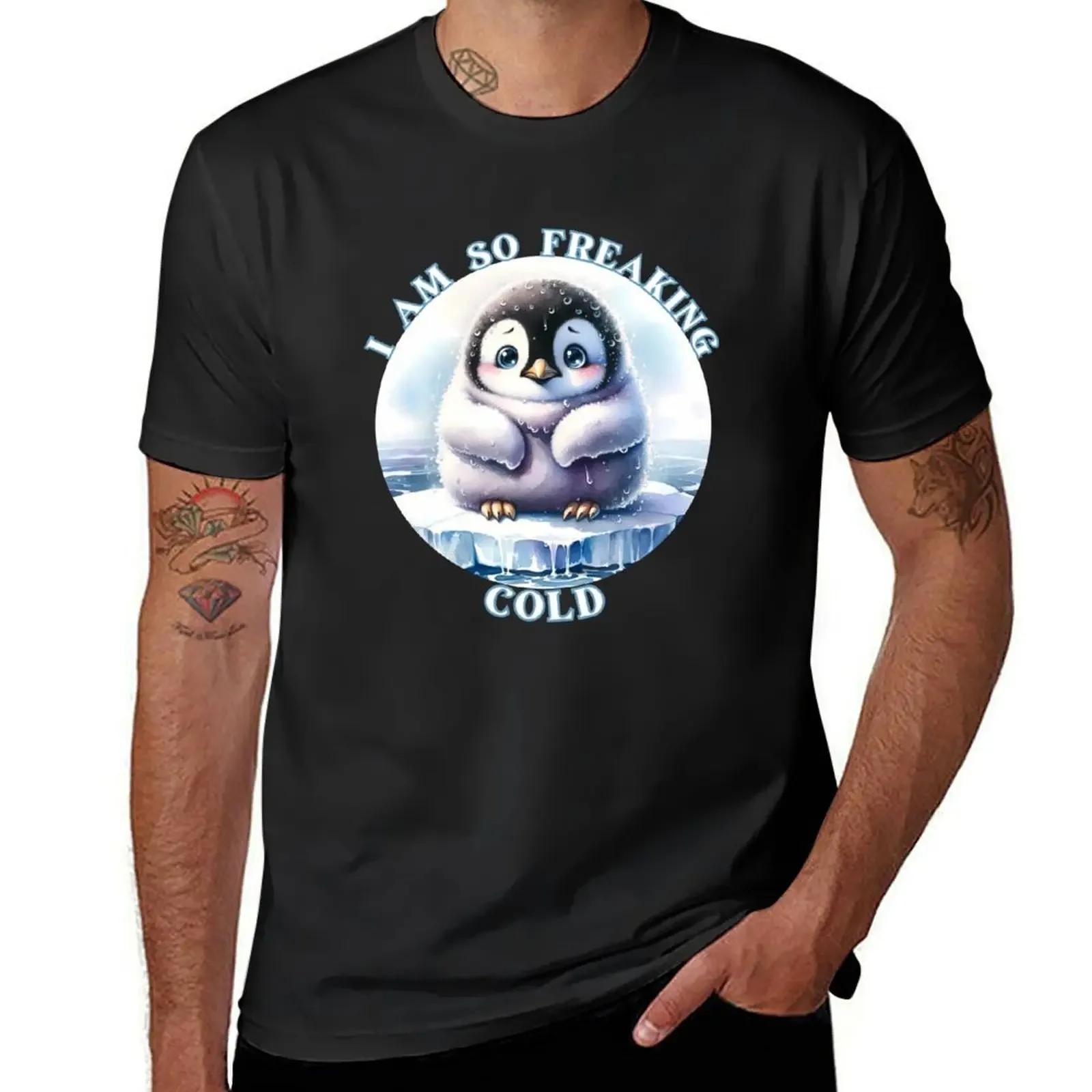 

I Am So Freaking Cold Penguin T-shirt quick drying summer tops plus size tops mens t shirts casual stylish