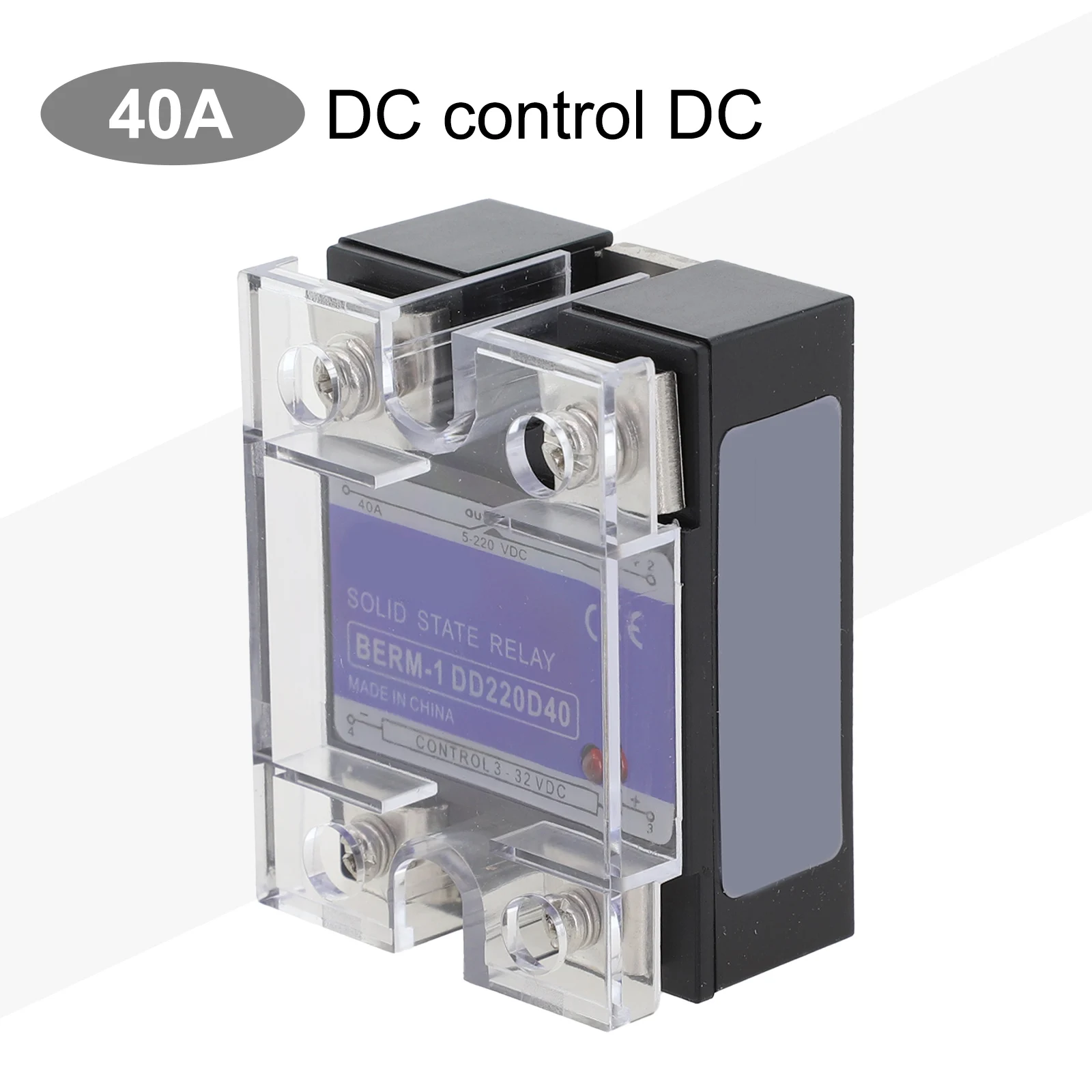 SSR Single Phase Solid State Relay DC-DC 3-32VDC Control Voltage 10A - 100A Electrical Appliances And Testing Equipment Parts
SSR Single Phase Solid State Relay DC-DC 3-32VDC Control Voltage 10A - 100A Electrical Appliances And Testing Equipment Parts