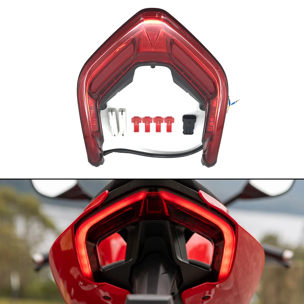 Tail Light Designed for DUCATI PANIGALE V2 / V4 / V4S / V4R 2018 2022 Integrated LED Tail Light Turn Signal Combo!
Tail Light Designed for DUCATI PANIGALE V2 / V4 / V4S / V4R 2018 2022 Integrated LED Tail Light Turn Signal Combo!