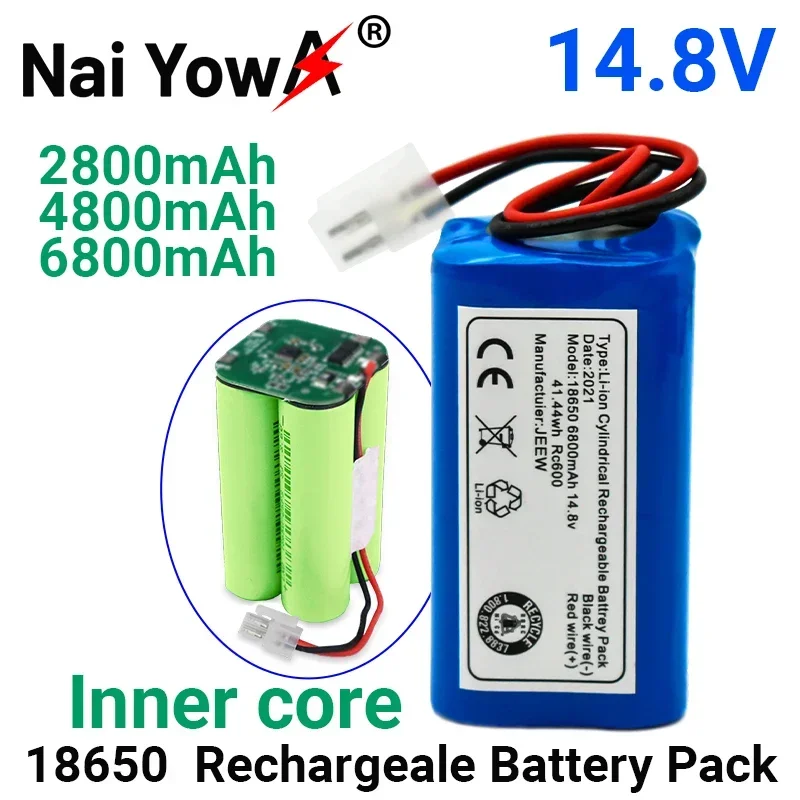 

100% Original Rechargeable Battery 14.8V 6800mAh Robotic Vacuum Cleaner Accessories Parts For Chuwi Ilife A4 A4s A6