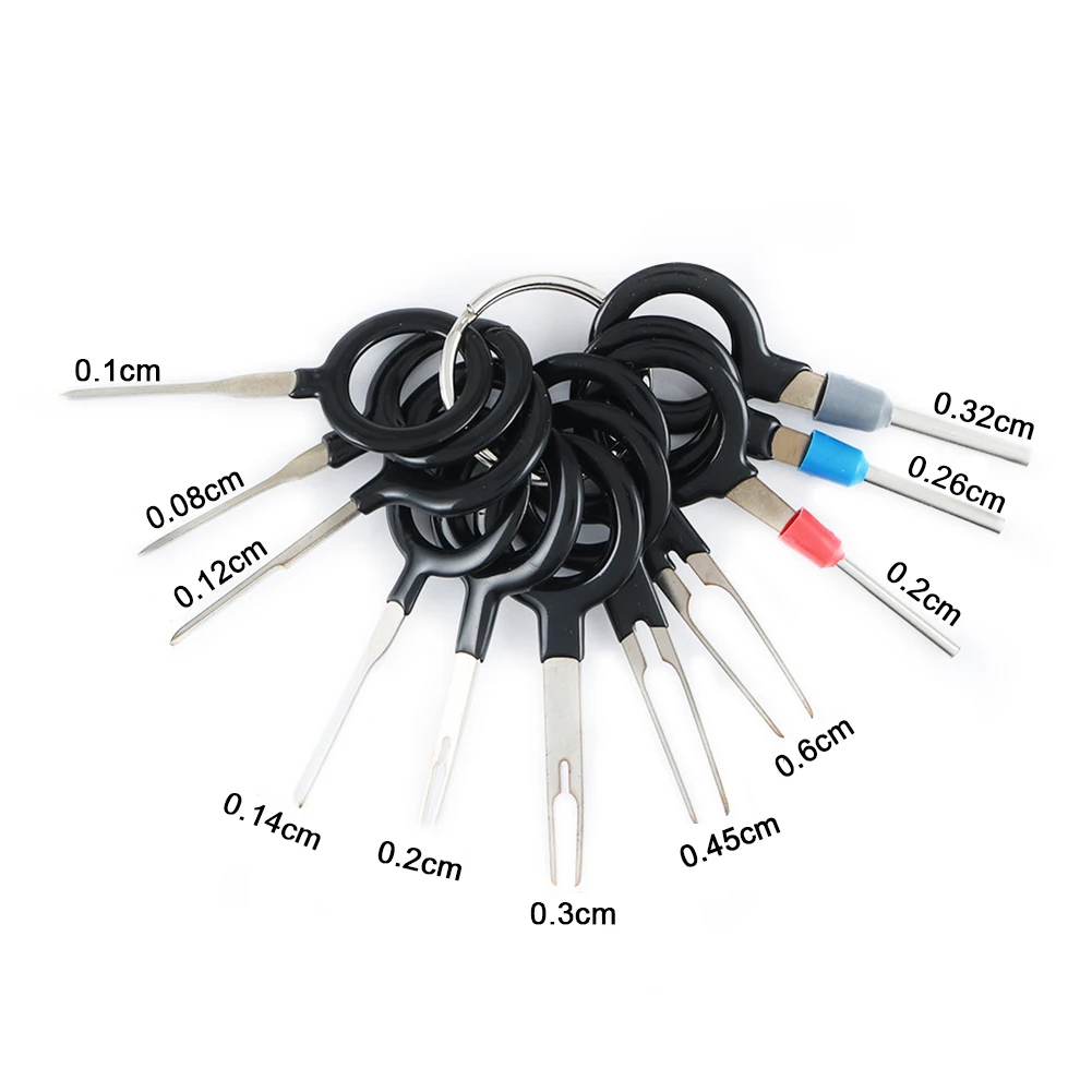 11Pcs Car Plug Circuit Board Wire Harness Terminal Extraction Pick Connector Crimp Pin Back Needle Remove Tool Car Accessories
11Pcs Car Plug Circuit Board Wire Harness Terminal Extraction Pick Connector Crimp Pin Back Needle Remove Tool Car Accessories