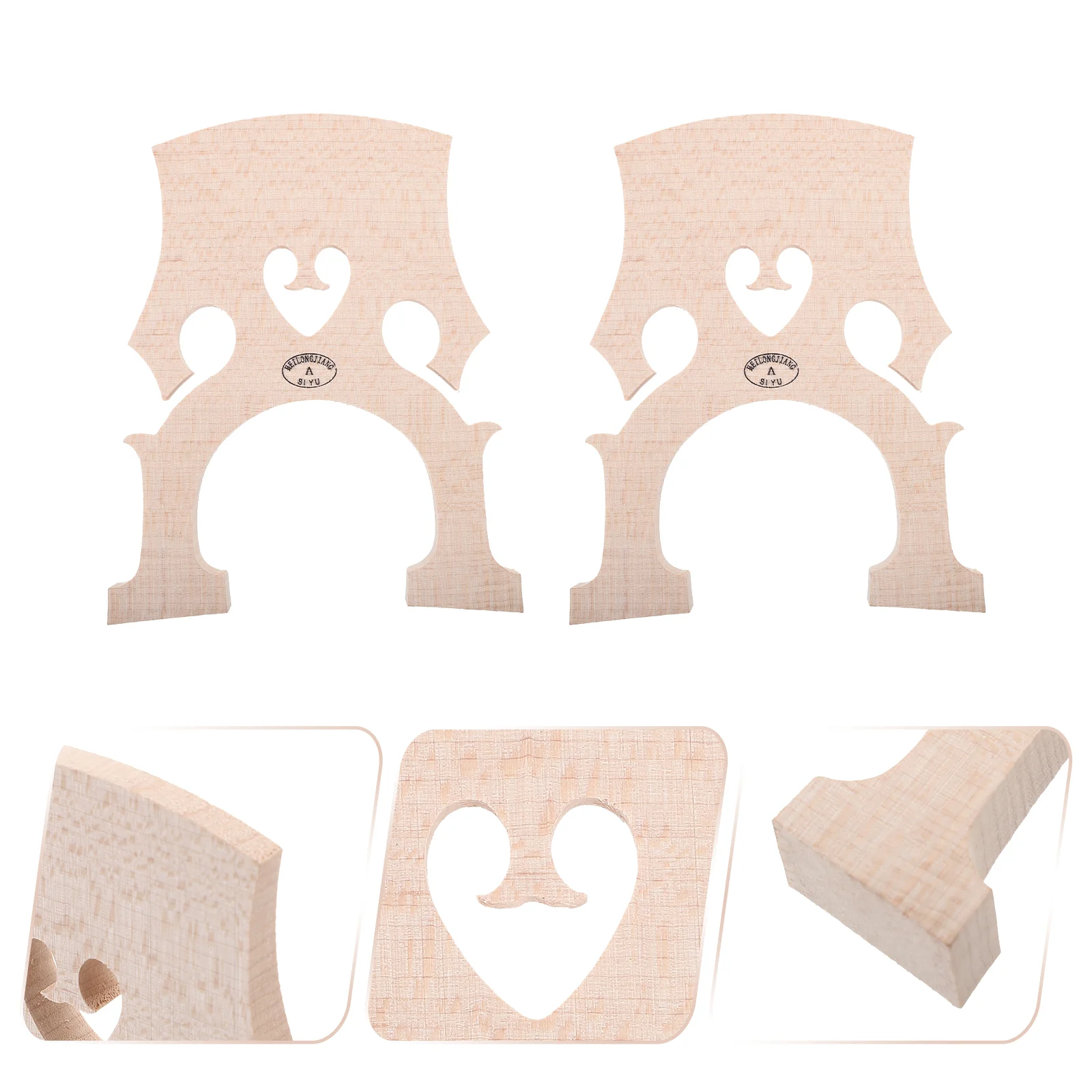 2pcs Cello Bridge 3/ 4 Cello Parts Maple Cello Fitted Bridge Musical Instrument Replacement ( Beige )
2pcs Cello Bridge 3/ 4 Cello Parts Maple Cello Fitted Bridge Musical Instrument Replacement ( Beige )