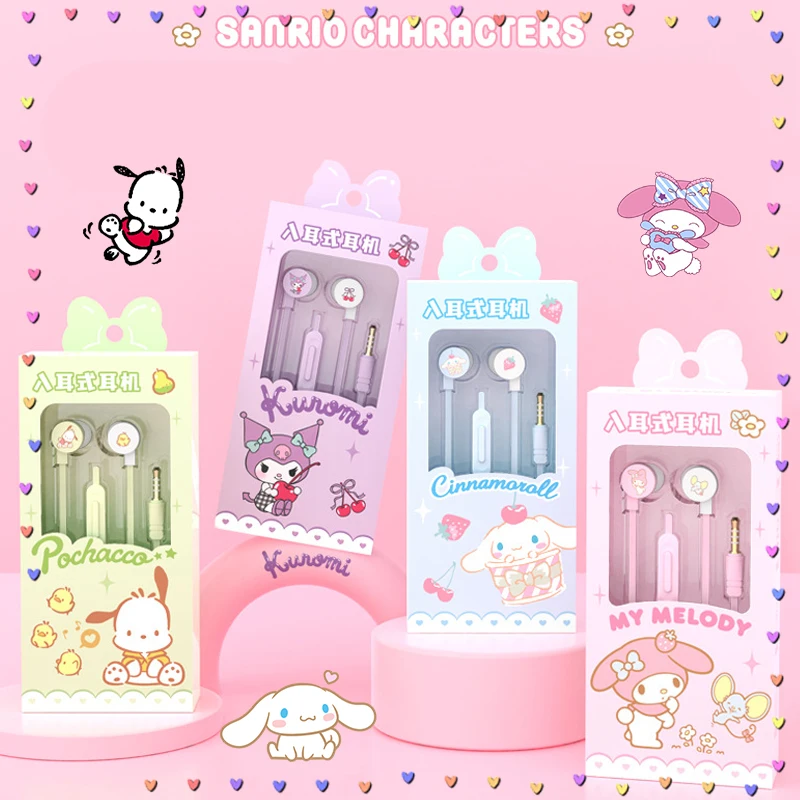Sanrioed Headset Wired Kawaii Portable In Ear Earphone Sports Generic Anime My Melody Cinnamoroll Pochacco Cute Girls Kids Gift
Sanrioed Headset Wired Kawaii Portable In Ear Earphone Sports Generic Anime My Melody Cinnamoroll Pochacco Cute Girls Kids Gift