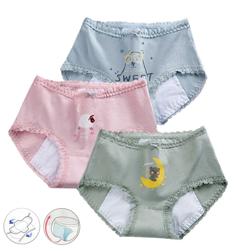 Cotton Menstrual Panties Leak Proof Period Underwear Women Middle Waist Seamless Briefs with Breathable Holes Plus Size 
Cotton Menstrual Panties Leak Proof Period Underwear Women Middle Waist Seamless Briefs with Breathable Holes Plus Size