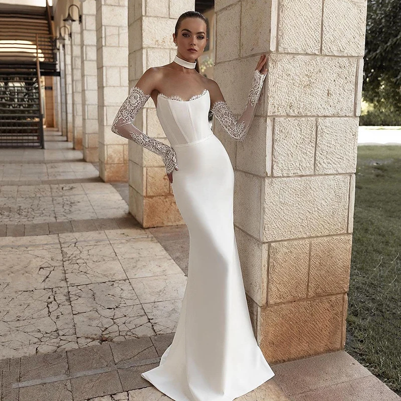 Eightree Bobo Mermaid Wedding Dresses Simple Strapless Lace Backless Party Bridal Dress 2024 Beach Wedding Prom Gown Custom Size
Eightree Bobo Mermaid Wedding Dresses Simple Strapless Lace Backless Party Bridal Dress 2024 Beach Wedding Prom Gown Custom Size