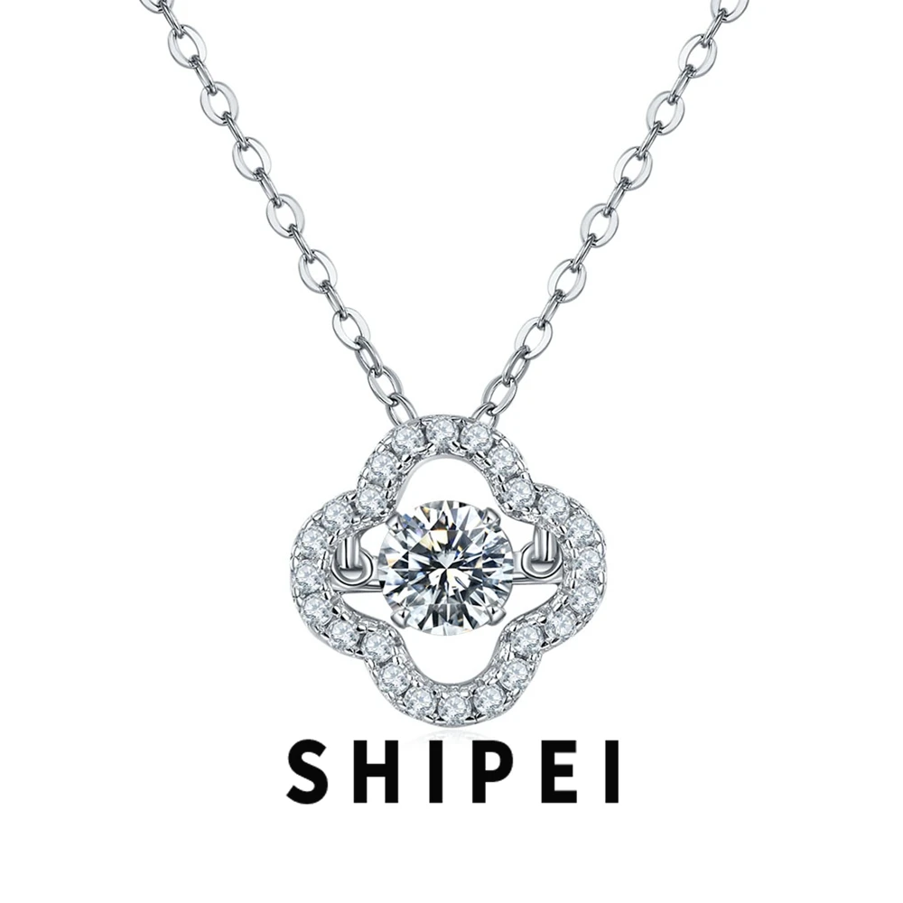 SHIPEI 0.5CT Round D Moissanite Diamond Gemstone Fine Jewelry 100% 925 Sterling Silver Lucky Grass Pendant Necklace Wholesale
SHIPEI 0.5CT Round D Moissanite Diamond Gemstone Fine Jewelry 100% 925 Sterling Silver Lucky Grass Pendant Necklace Wholesale