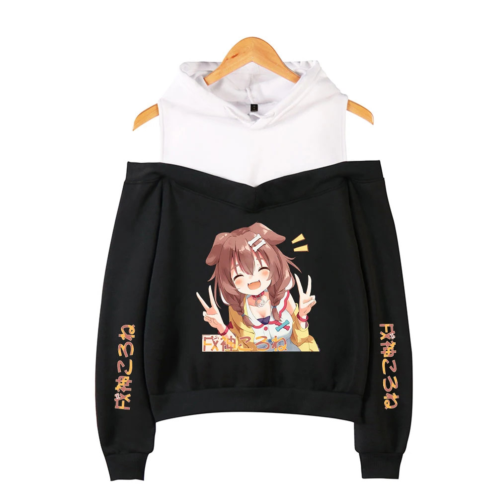 2022 Harajuku style HOLOlive Inugami Korone Printing Women popular Hooded Off-Shoulder Hoodies Sweatshirt Clothes
2022 Harajuku style HOLOlive Inugami Korone Printing Women popular Hooded Off-Shoulder Hoodies Sweatshirt Clothes