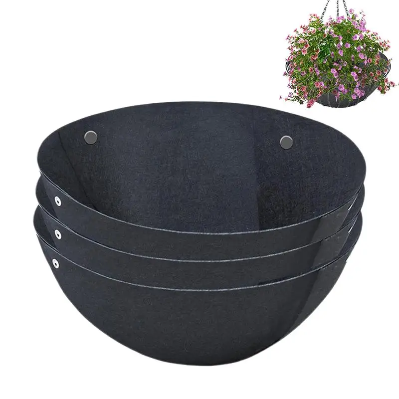 Planter Basket Liners 3pcs Non-Woven Flower Basket Insert Planter Replacement Liners For Indoor Outdoor Plants Vegetable Flowers
Planter Basket Liners 3pcs Non-Woven Flower Basket Insert Planter Replacement Liners For Indoor Outdoor Plants Vegetable Flowers