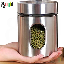 Hermetic Pot Stainless Steel Glass Sealed Tank for Grain Bean Tea Sweet Condiment Container Ktchen Useful Things Storage Can Box
Hermetic Pot Stainless Steel Glass Sealed Tank for Grain Bean Tea Sweet Condiment Container Ktchen Useful Things Storage Can Box