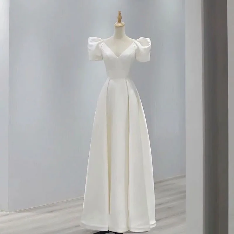 Ladies White Satin Bridal Dress Elegant Long Dress Evening Dress Party Dress Ball Dress Womens Dresses Summer Sexy Long Dress
Ladies White Satin Bridal Dress Elegant Long Dress Evening Dress Party Dress Ball Dress Womens Dresses Summer Sexy Long Dress