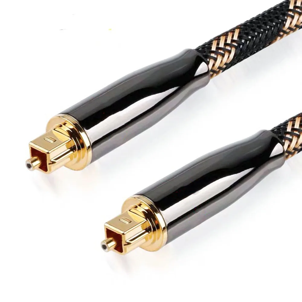 

Digital SPDIF Optical Audio Toslink Cable Hi-end Fiber Optic Audio Cable for HIFI Video DVD TV DTS Dolby 5.1 7.1 1m to 15m