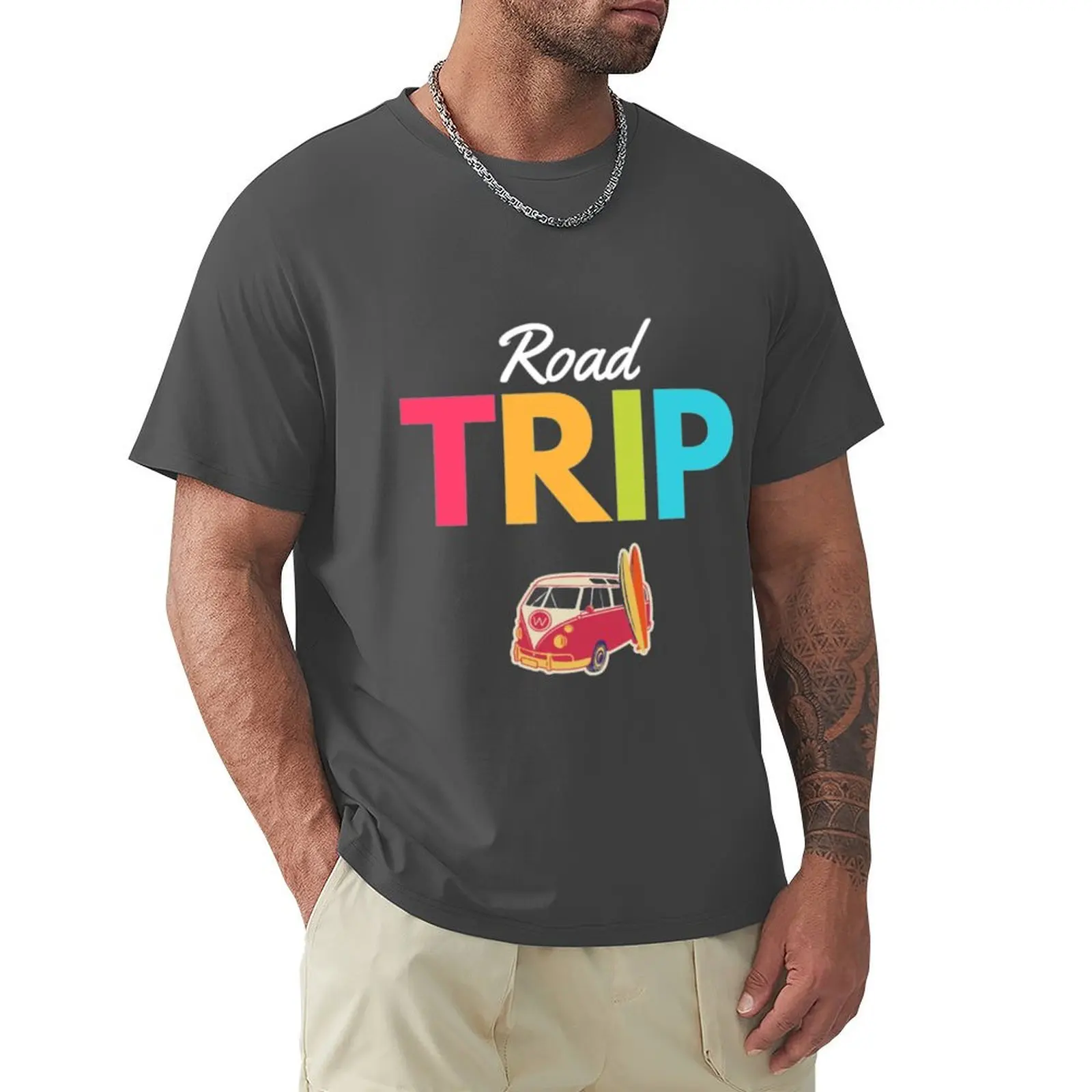 

Vintage Road Trip - Vintage Travel Europe camper T-Shirt funnys oversized mens t shirts casual stylish