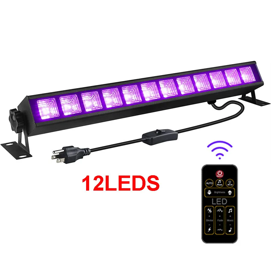 36W LED UV Black Light Bar UV Wall Washer Flood Light With Remote for Dark Glow Party Supplies Christmas Wedding Stage Decor
36W LED UV Black Light Bar UV Wall Washer Flood Light With Remote for Dark Glow Party Supplies Christmas Wedding Stage Decor