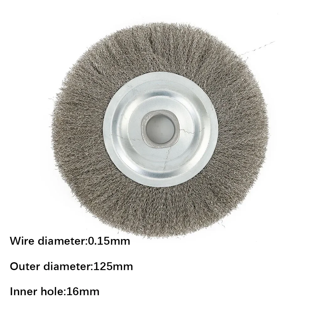 High Quality Derusting For Metal Deburring Wire Wheel Bench Grinder 16mm Hole Abrasive Cleaning Wire Wheel Brush
High Quality Derusting For Metal Deburring Wire Wheel Bench Grinder 16mm Hole Abrasive Cleaning Wire Wheel Brush