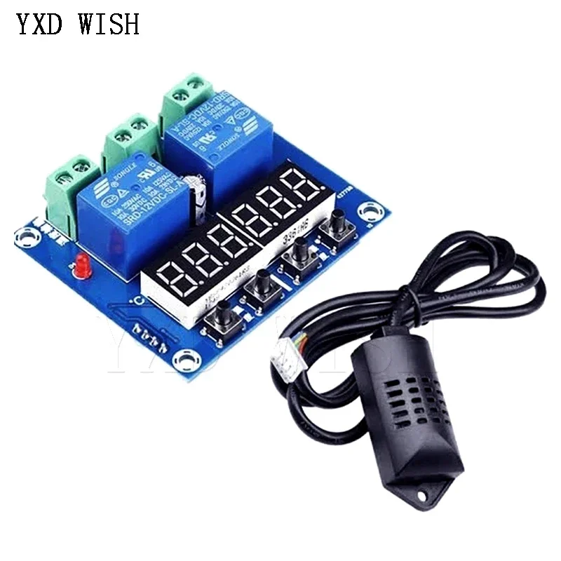 XH-M452 High Precision Digital LED Dual Output Temperature and Humidity Controller Module With SHT20 Sensor DC 12V 10A
XH-M452 High Precision Digital LED Dual Output Temperature and Humidity Controller Module With SHT20 Sensor DC 12V 10A