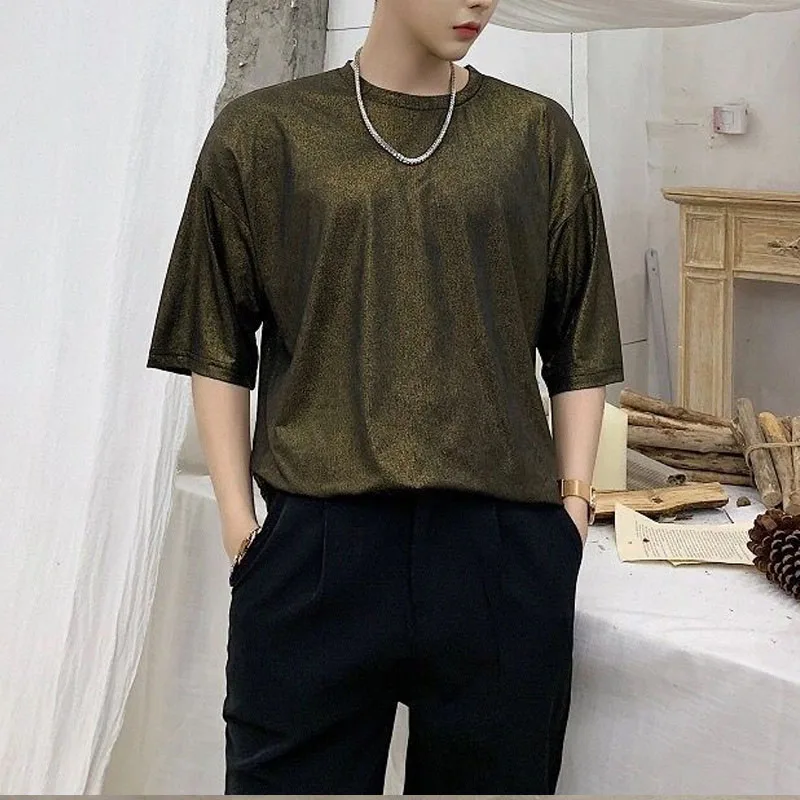 Japanese Style Round Neck Clothes 2023 Summer Fashion Loose Bright Silk Tops Man Solid Color All-match T-shirt
Japanese Style Round Neck Clothes 2023 Summer Fashion Loose Bright Silk Tops Man Solid Color All-match T-shirt