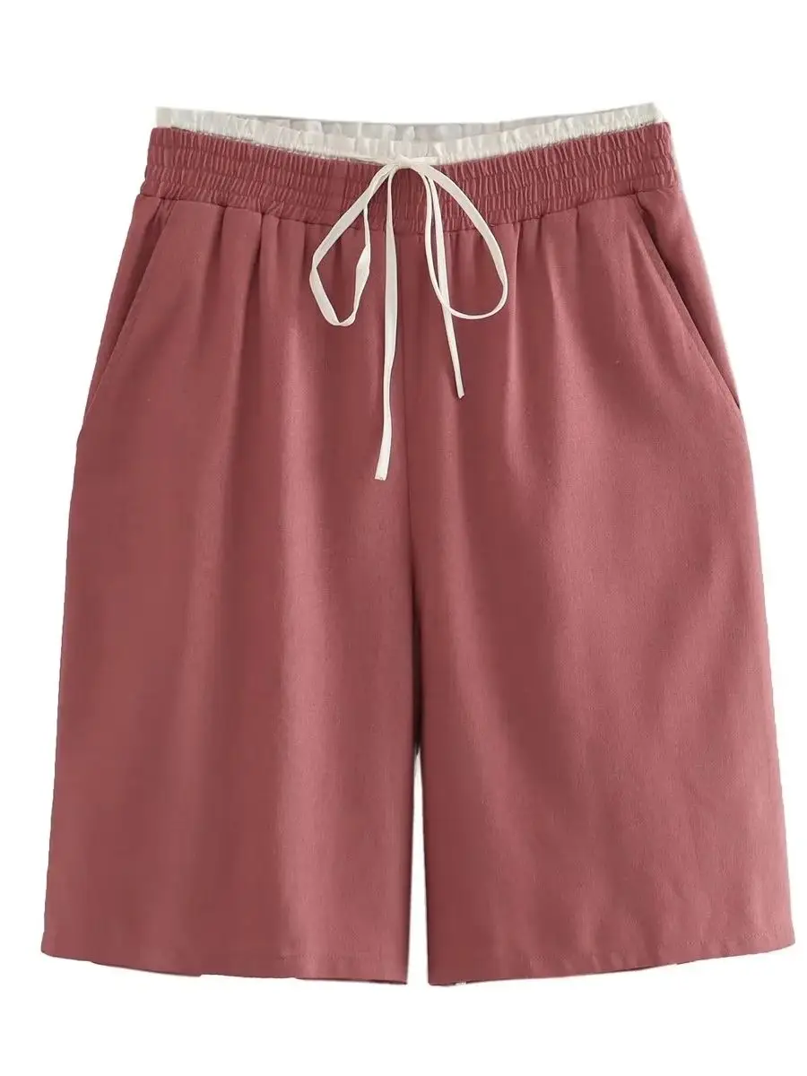 XEASY 2023 NEW Summer Women Solid Color Pockets Decoration Casual Vintage Sweet Loose Shorts
XEASY 2023 NEW Summer Women Solid Color Pockets Decoration Casual Vintage Sweet Loose Shorts