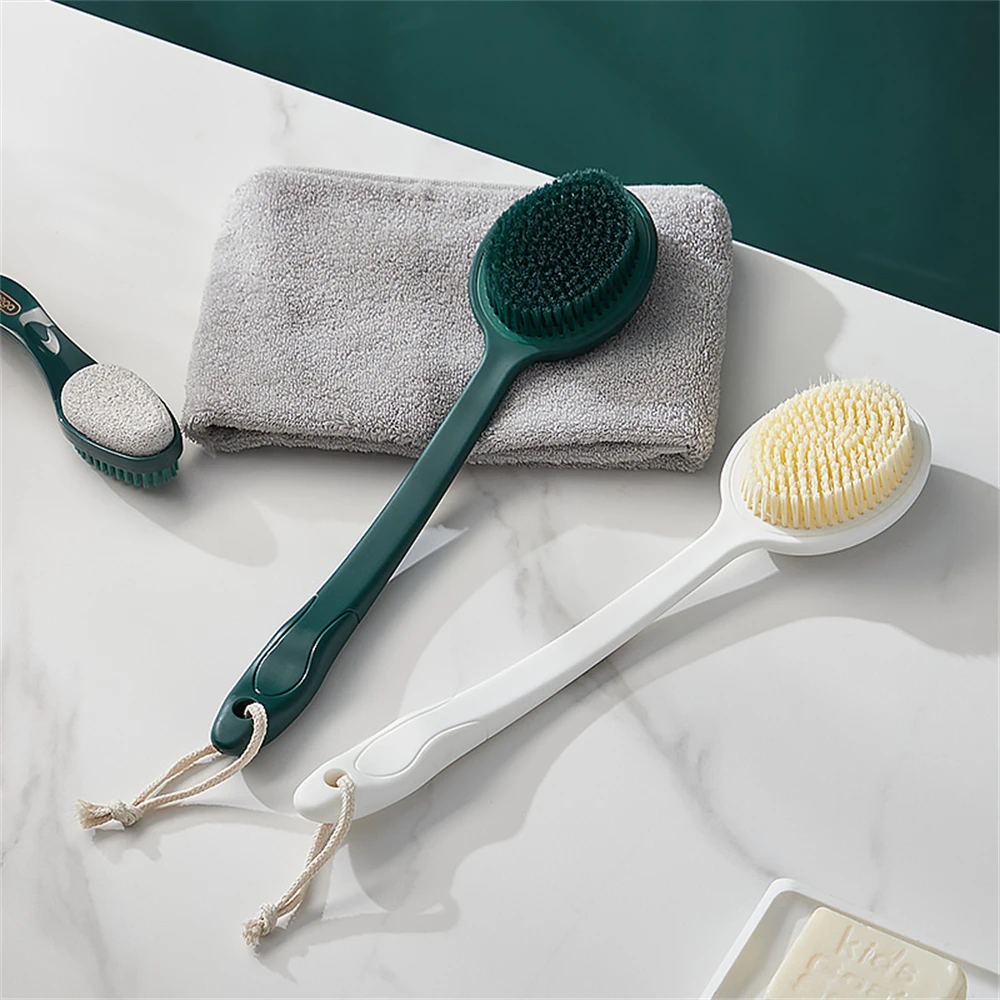 

Long Handle Bath Brush Soft Body Back Scrubber Shower Exfoliating Foot Grinder Skin Massager Cleaning Brush Bathroom Accessories