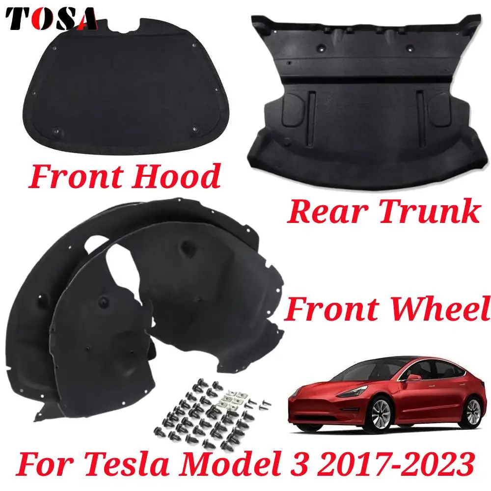 For Tesla Model 32017-2023 Front Hood Sound Deadening Pad Rear Trunk Soundproof Mat Front Wheels Protective Pad Noise Reduction 
For Tesla Model 32017-2023 Front Hood Sound Deadening Pad Rear Trunk Soundproof Mat Front Wheels Protective Pad Noise Reduction