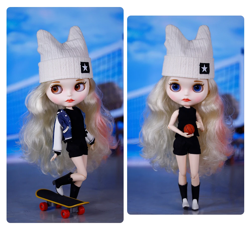 Natalie – Premium Custom Neo Blythe Doll with Multi-Color Hair, White Skin & Matte Cute Face 5 Natalie – Premium Custom Neo Blythe Doll with Multi-Color Hair, White Skin & Matte Cute Face 5
