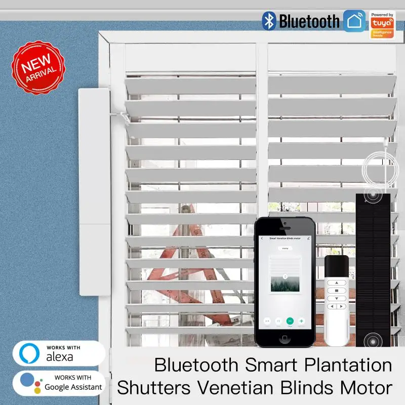 Tuya Bluetooth Smart Adjustable Blinds Motor Smart Life Control Plantation Shutters Window Via Yandex Alexa Google Voice Control
Tuya Bluetooth Smart Adjustable Blinds Motor Smart Life Control Plantation Shutters Window Via Yandex Alexa Google Voice Control