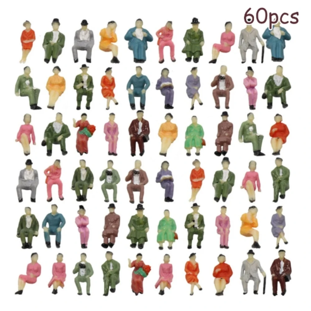 60pcs HO Scale 1:87 All Seated Passenger People Sitting Figures 30 Different Poses Model Train Layout P8711 Garden Decoration
60pcs HO Scale 1:87 All Seated Passenger People Sitting Figures 30 Different Poses Model Train Layout P8711 Garden Decoration