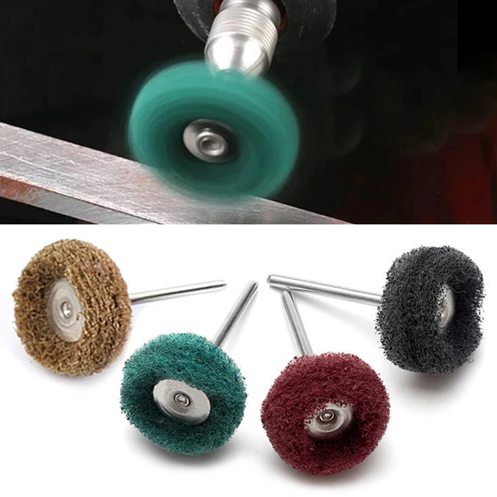 4pc/set 3mm Shank Abrasive Wheel Nylon Buffing Brush Grinding Wheel Rotary Tool For Metal Jewelry Polishing Accessorie
4pc/set 3mm Shank Abrasive Wheel Nylon Buffing Brush Grinding Wheel Rotary Tool For Metal Jewelry Polishing Accessorie