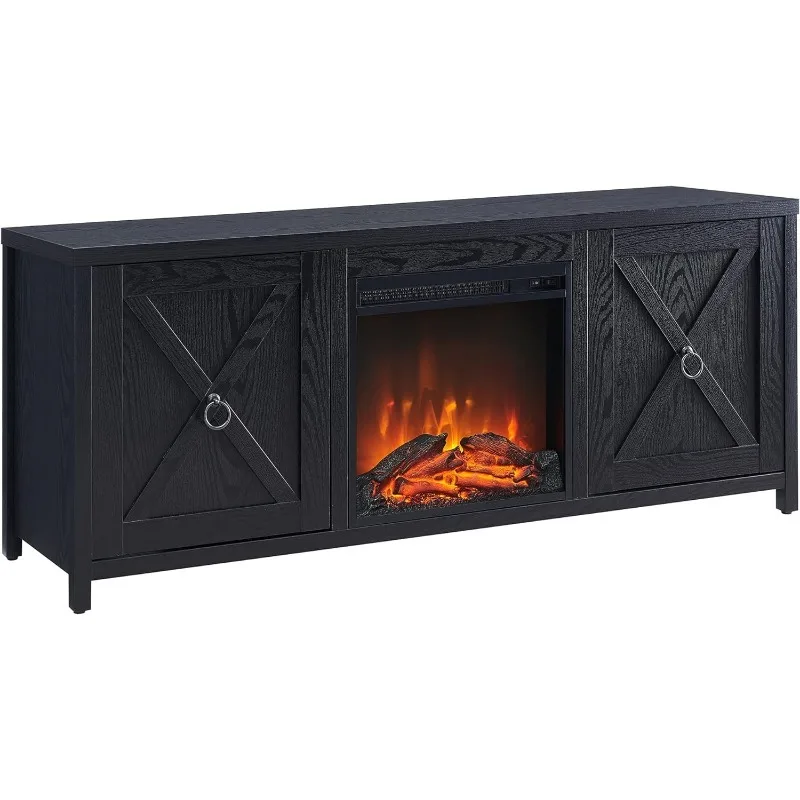 Rectangular TV Stand with Crystal Fireplace for TV's up to 65" in Charcoal Gray, Electric Fireplace TV Stands
Rectangular TV Stand with Crystal Fireplace for TV's up to 65" in Charcoal Gray, Electric Fireplace TV Stands