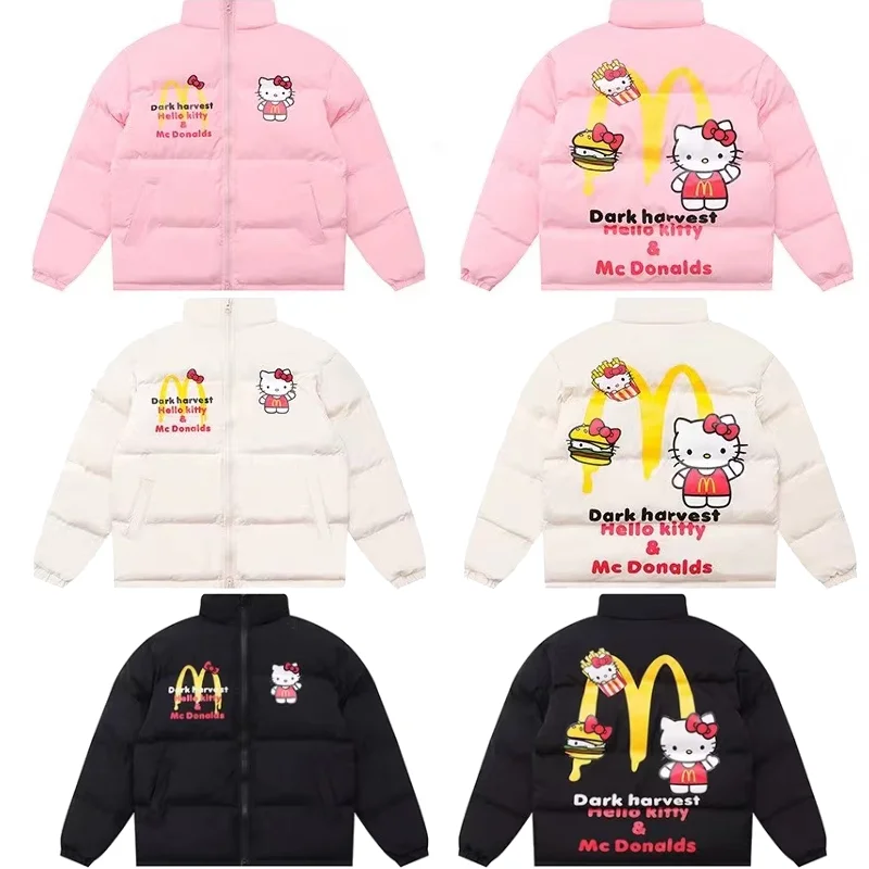 Hello Kitty Sanrio Winter Jacket Mc Y2k Cotton-padded Winter Stand Collar Thicken Cold-proof Outwear Zipper Coats Clothing
Hello Kitty Sanrio Winter Jacket Mc Y2k Cotton-padded Winter Stand Collar Thicken Cold-proof Outwear Zipper Coats Clothing