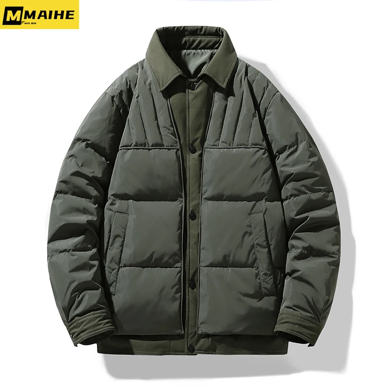 2023 winter new down jacket men's retro trend lapel tooling white duck down coat men's short plus size clothing thick warm coats
2023 winter new down jacket men's retro trend lapel tooling white duck down coat men's short plus size clothing thick warm coats
