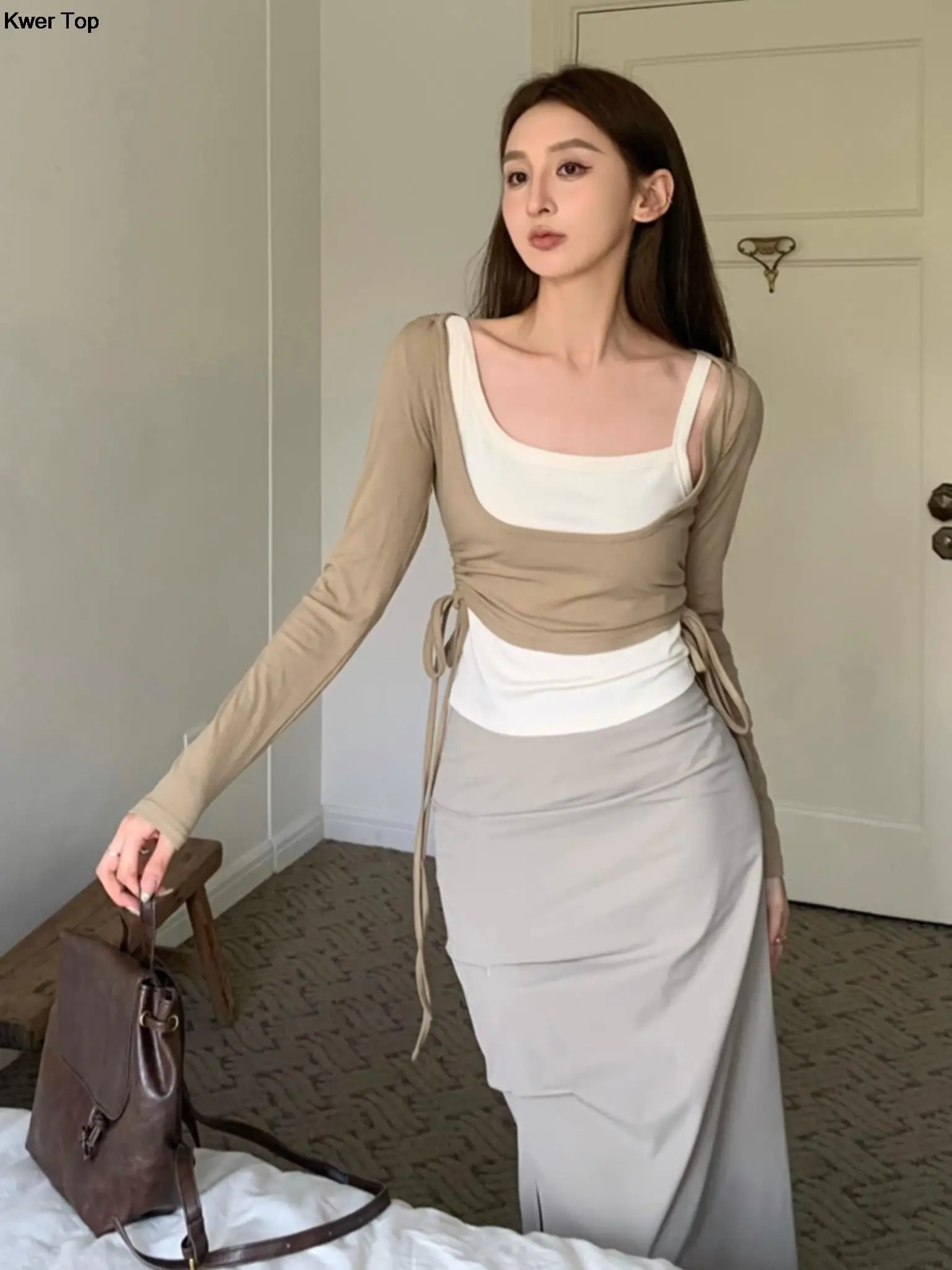 Women Fashion Slim Long Skirt 3 Piece Set Casual Patchwork Outfits Spring Autumn Pullover Hight Waist Skirt Suit Female Clothes
Women Fashion Slim Long Skirt 3 Piece Set Casual Patchwork Outfits Spring Autumn Pullover Hight Waist Skirt Suit Female Clothes