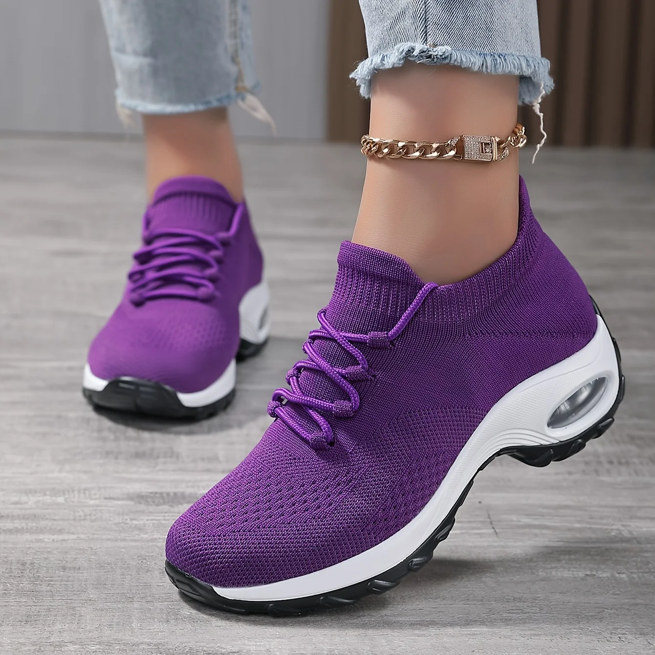

Women Sock Sneakers Casual Walking Shoes Fashion Mesh Shoes Tennis Athletic Shoes Lightweight Air Cushion Running Shoes 1862 t