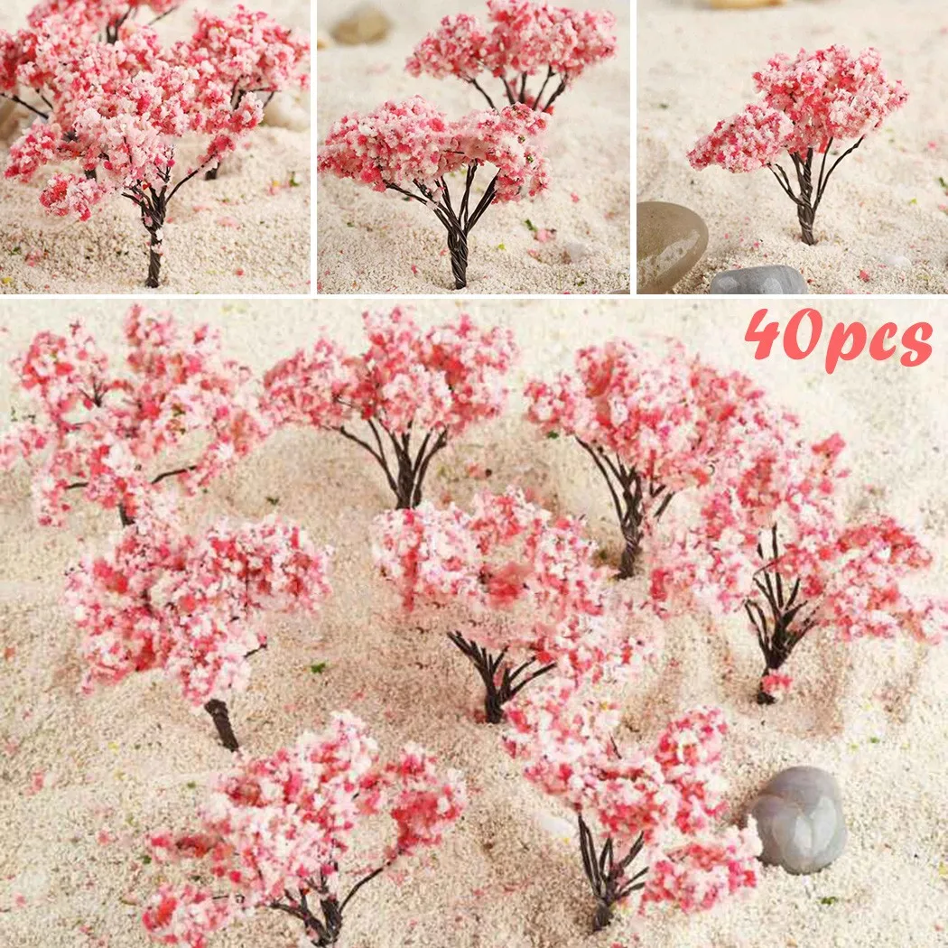 20/40pcs 65mm Artificial Model Tree Blossom Cherry Trees Plant Train Railroad Layout Scene HO OO Scale Miniature Landscape
20/40pcs 65mm Artificial Model Tree Blossom Cherry Trees Plant Train Railroad Layout Scene HO OO Scale Miniature Landscape