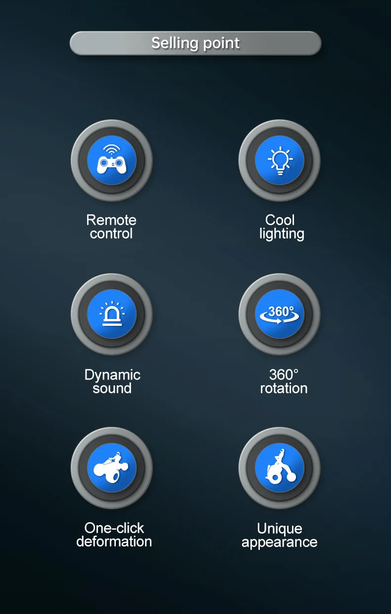 Coche teledirigido con Control remoto para niños, vehículo de juguete con luz, música, baile, deformación, escala 1:16, 2,4G Coche teledirigido con Control remoto para niños, vehículo de juguete con luz, música, baile, deformación, escala 1:16, 2,4G