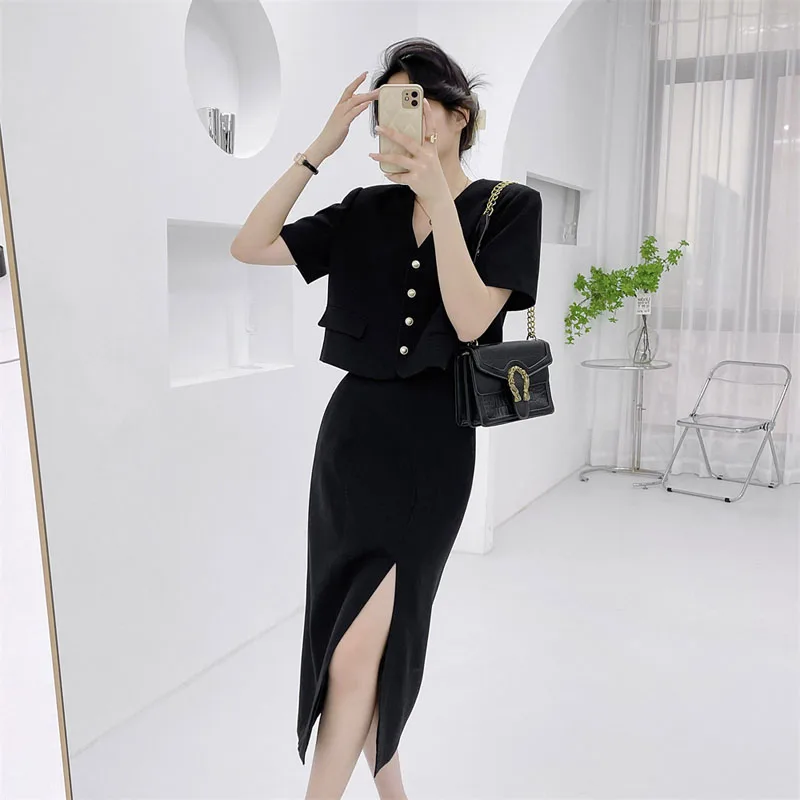 High Quality New Summer 2-piece Suit With Jacket and Dress Office Lady Wear Blazers
High Quality New Summer 2-piece Suit With Jacket and Dress Office Lady Wear Blazers