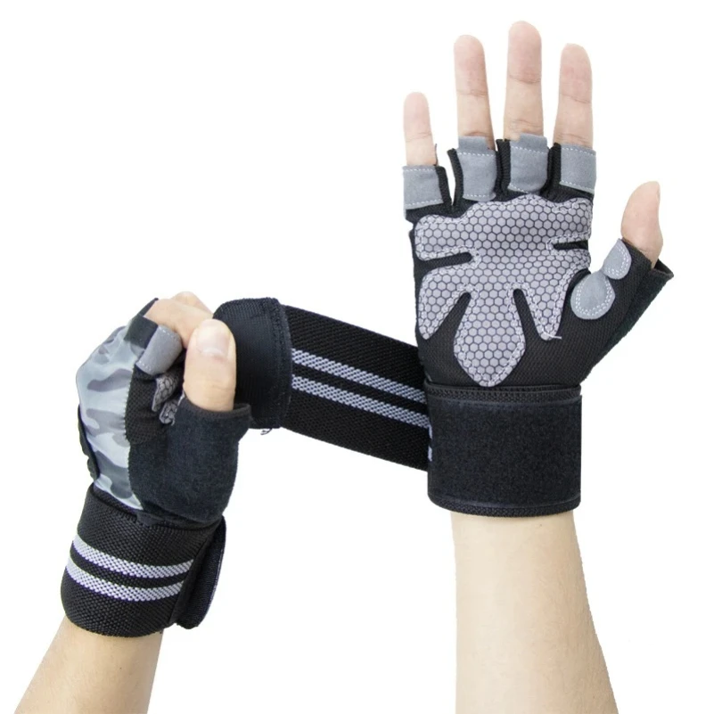 QIYOU Fitness Half Finger Wrist Gloves Extended Wrist Support Non-Slip Breathable Cycling Weightlifting Training Gloves Unisex
QIYOU Fitness Half Finger Wrist Gloves Extended Wrist Support Non-Slip Breathable Cycling Weightlifting Training Gloves Unisex