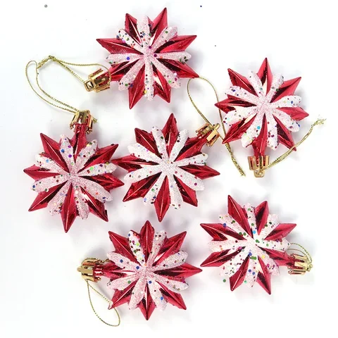 

2022 Christmas tree Decorations hanging Candy Cane Snowflake pendant Christmas tree Ornaments Xmas Gift New Year Natale decor