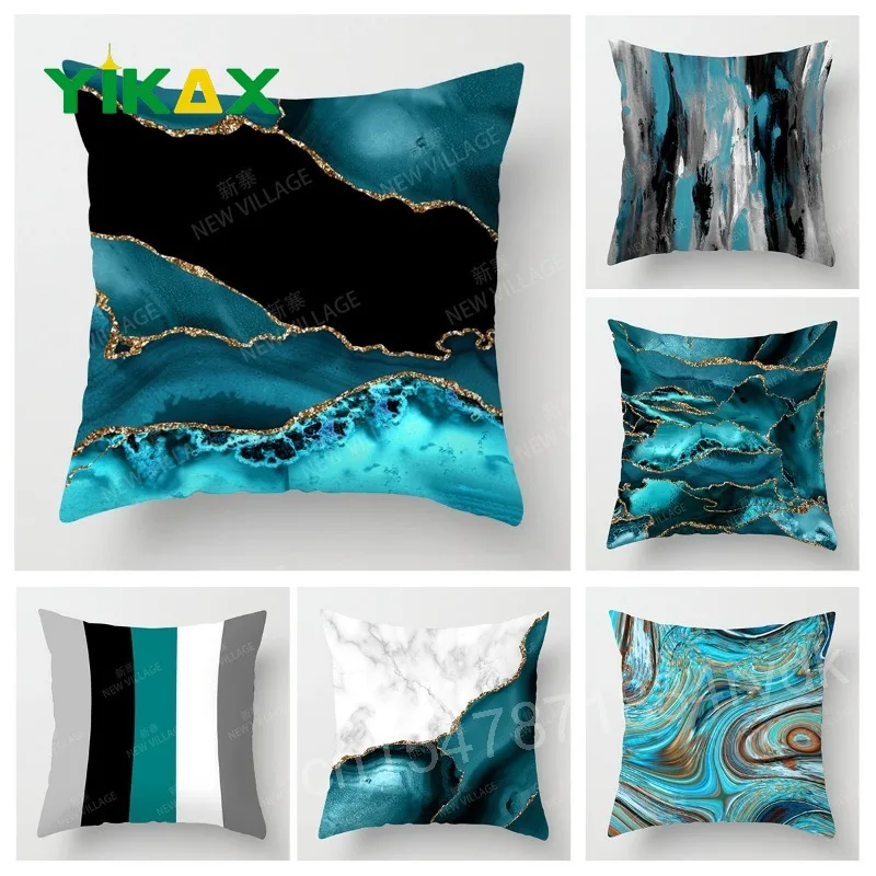 Modern Abstract Home Decorate Pillowcase Marble Pattern Cushion Cover Turquoise Aqua Blue Swirl Car Fashion Pillowcase 45x45cm
Modern Abstract Home Decorate Pillowcase Marble Pattern Cushion Cover Turquoise Aqua Blue Swirl Car Fashion Pillowcase 45x45cm