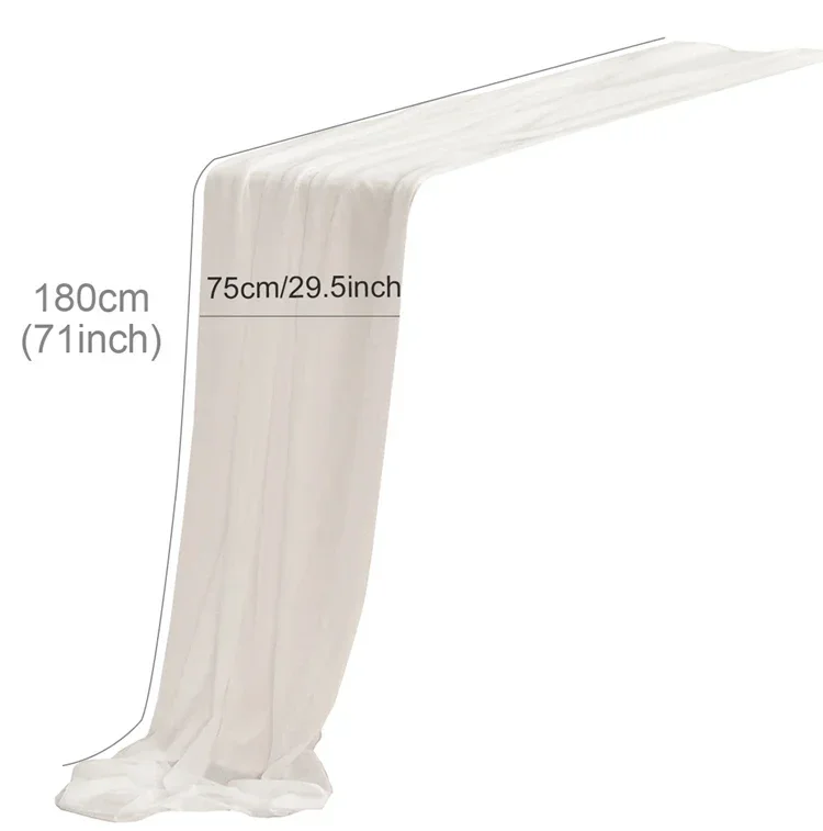 180cm Chiffon Table Runner Dining Table Decoration Cotton Gauze Table Runner Romantic Boho Tablecloth for Wedding Party Decor
180cm Chiffon Table Runner Dining Table Decoration Cotton Gauze Table Runner Romantic Boho Tablecloth for Wedding Party Decor