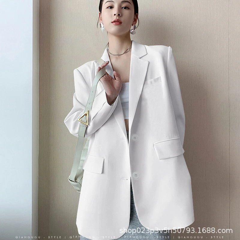 

Белый маленький Блейзер UNXX для женщин, женский офисный пиджак, новинка 2023, весна-осень, маленький Свободный Повседневный Высококачественный простой костюм, Лидер продаж