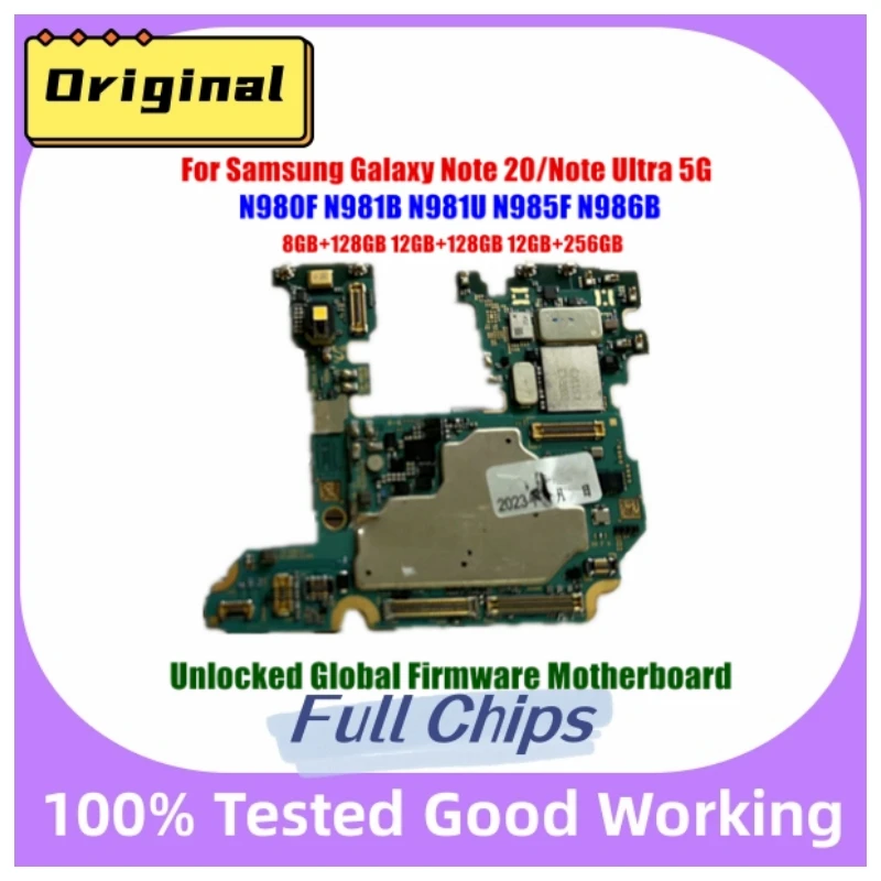 For Samsung Galaxy NOTE 20 5G Ultra N980F N981B N981U N985F N986B N986U N981W Original Motherboard 256G Unlocked Main Logicboard
For Samsung Galaxy NOTE 20 5G Ultra N980F N981B N981U N985F N986B N986U N981W Original Motherboard 256G Unlocked Main Logicboard