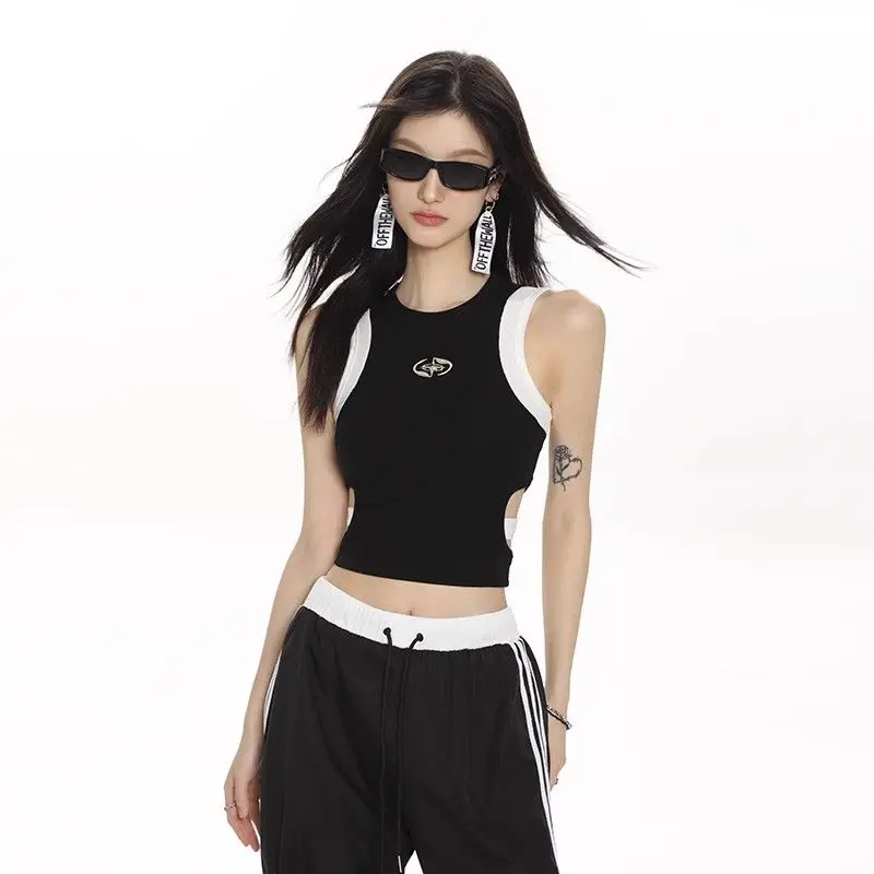 American sweet hot girl exposed waist sleeveless short vest female slim slim sexy hot girl niche I-shaped waistcoat niche top
American sweet hot girl exposed waist sleeveless short vest female slim slim sexy hot girl niche I-shaped waistcoat niche top