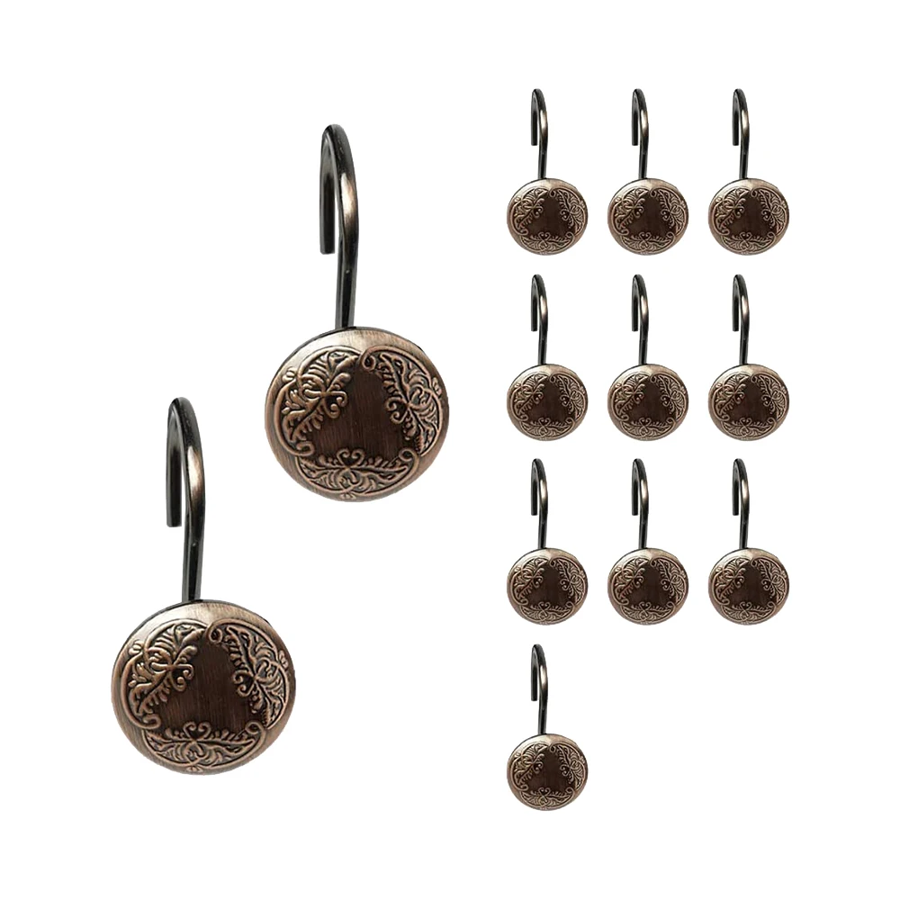 Set of 12 Antique Shower Curtain Hooks Curtain Rings for Bathroom Shower Rods Hooks
Set of 12 Antique Shower Curtain Hooks Curtain Rings for Bathroom Shower Rods Hooks