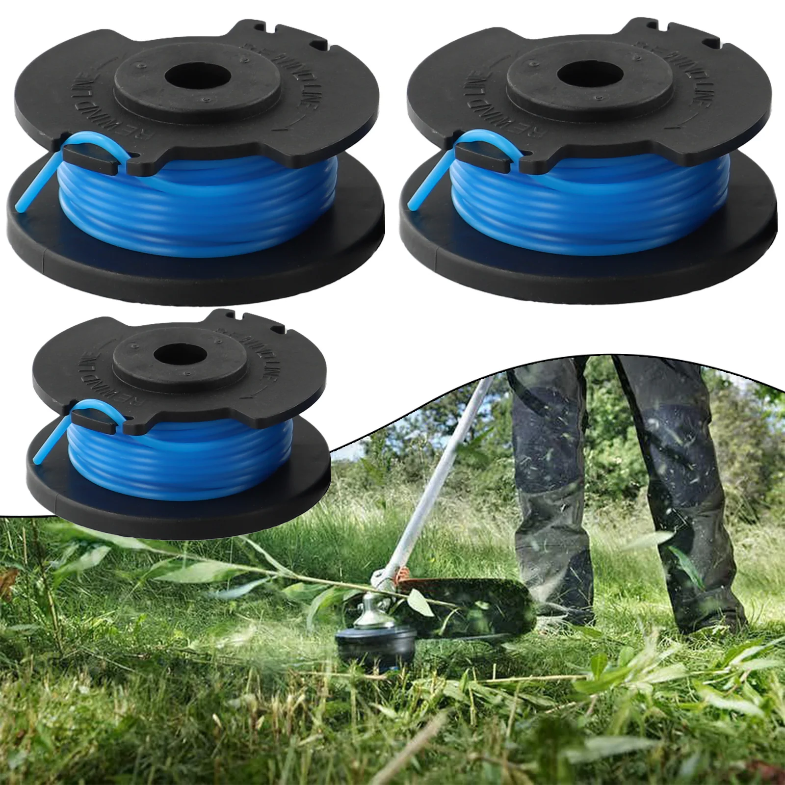 For RAC125 3pcs 1.6mm Spools For RLT1830H13 RLT1825LI & OLT1831S String Trimmer Parts & Accs Garden Supplies
For RAC125 3pcs 1.6mm Spools For RLT1830H13 RLT1825LI & OLT1831S String Trimmer Parts & Accs Garden Supplies