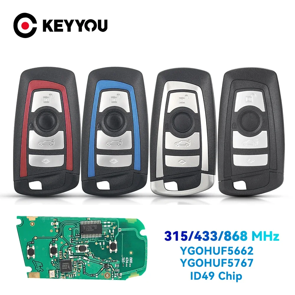 KEYYOU 315/433/868MHz YGOHUF5662 / YGOHUF5767 дистанционный Автомобильный ключ ID49 чип для BMW F 3 5 7 серии X5 X6 F20 F22 F30 CAS4 CAS4 + Фем
KEYYOU 315/433/868MHz YGOHUF5662 / YGOHUF5767 дистанционный Автомобильный ключ ID49 чип для BMW F 3 5 7 серии X5 X6 F20 F22 F30 CAS4 CAS4 + Фем