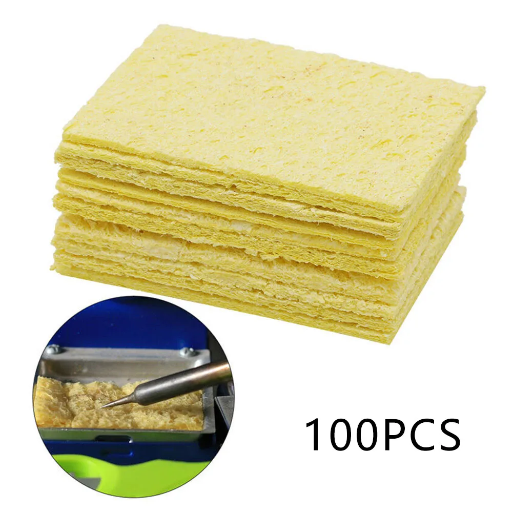 Equipment Soldering Iron Sponge Pads Remove Residue Solder Welding Workshop Yellow 100pcs Cleaner Cleaning Durable
Equipment Soldering Iron Sponge Pads Remove Residue Solder Welding Workshop Yellow 100pcs Cleaner Cleaning Durable
