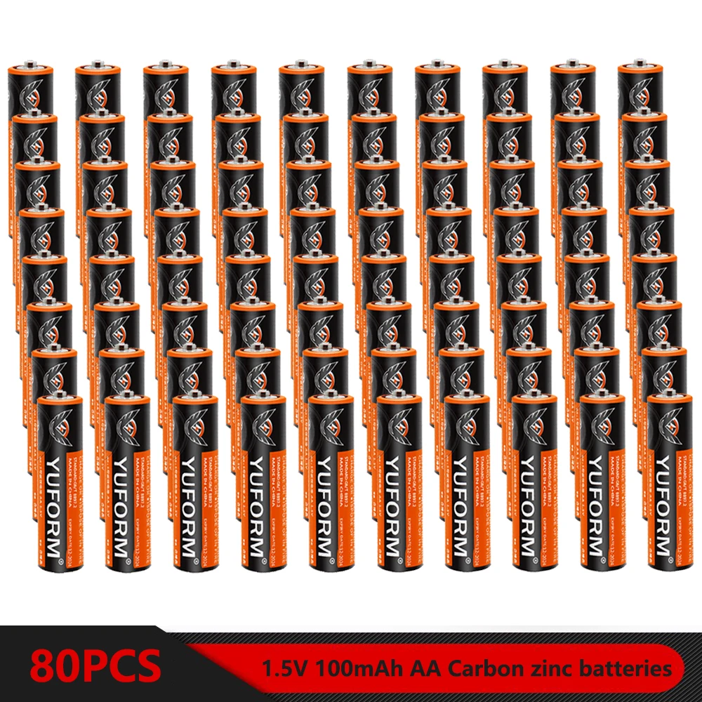 80PCS Real Capacity 1.5V AA Disposable Alkaline Dry Battery for Led Light Toy Mp3 Camera Flash Razor CD Player Wireless Mouse
80PCS Real Capacity 1.5V AA Disposable Alkaline Dry Battery for Led Light Toy Mp3 Camera Flash Razor CD Player Wireless Mouse